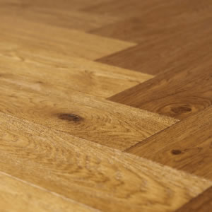 Eco Flooring Direct Chatsworth Brushed/Distressed/Cognac Stained/UV Oiled Multi-Ply Oak - Flooring Product image