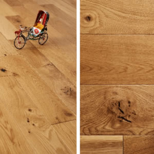 Eco Flooring Direct - UV OILED COTTAGE GRADE FRENCH SOLID OAK