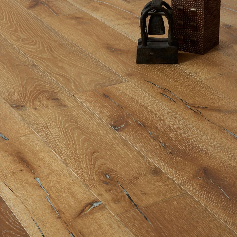Artisan Flooring UK Morar Smoked/Limed/Sunken Filler/White Oiled French Oak