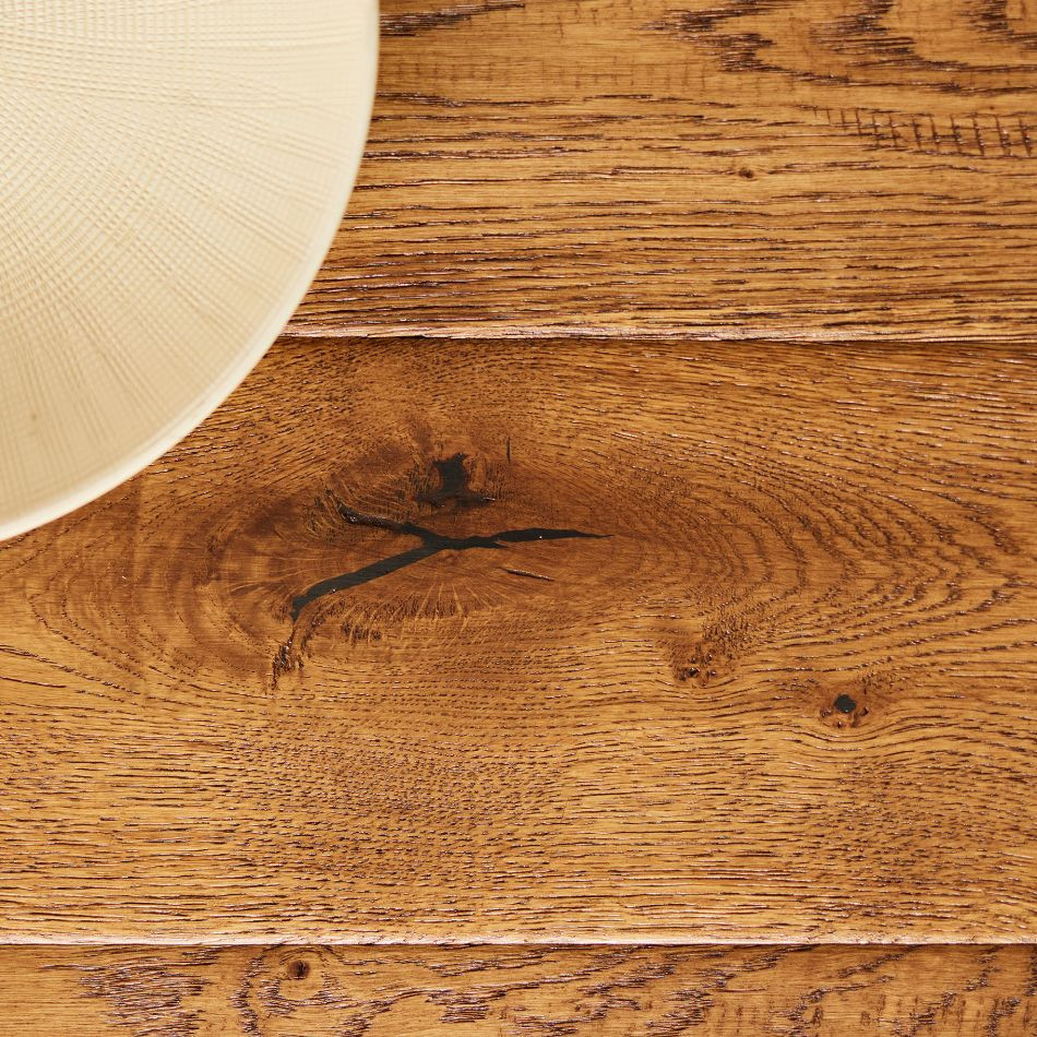 Artisan Flooring UK Hand Scraped/Distressed/Cognac Stained/Lacquered Traditional 18/4 French Oak