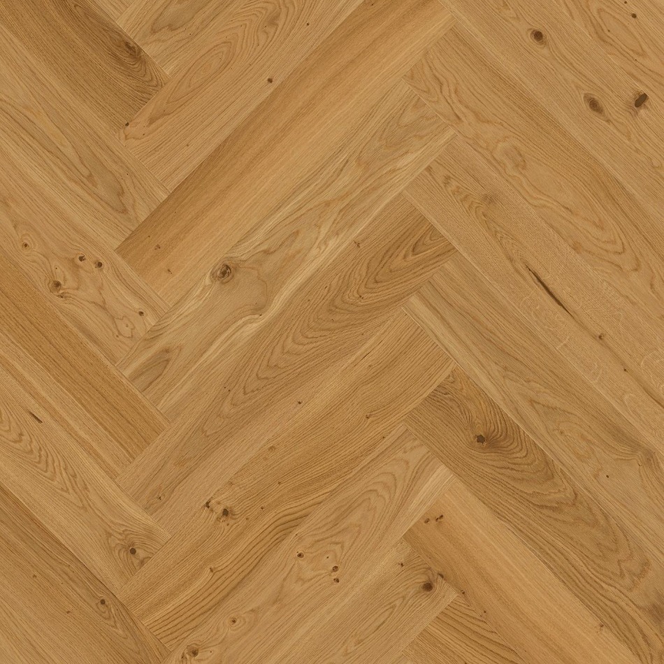 Eco Flooring Direct Herringbone Click Brushed Live Natural Oak Animoso